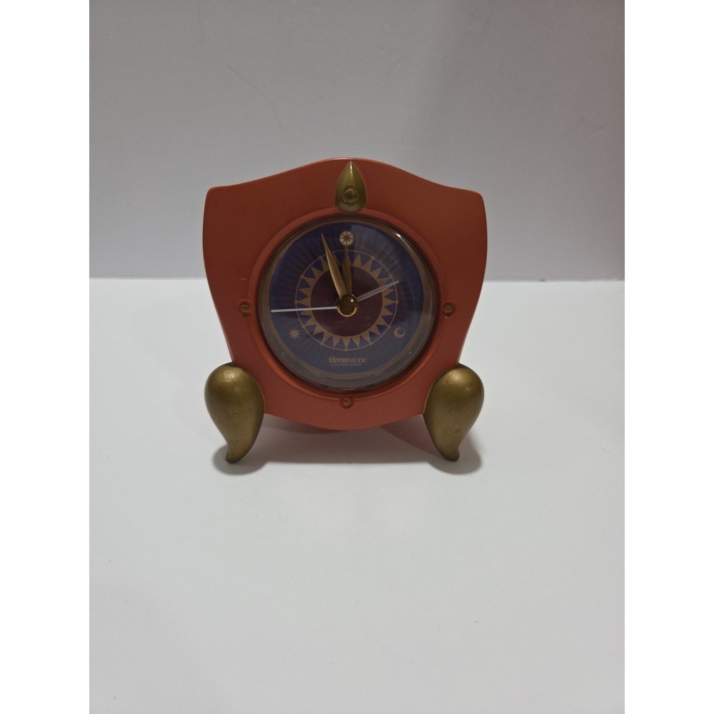 POSTMODERN 1980s VINTAGE MEMPHIS AGE TABLE DESK CLOCK BY TIMESTONE